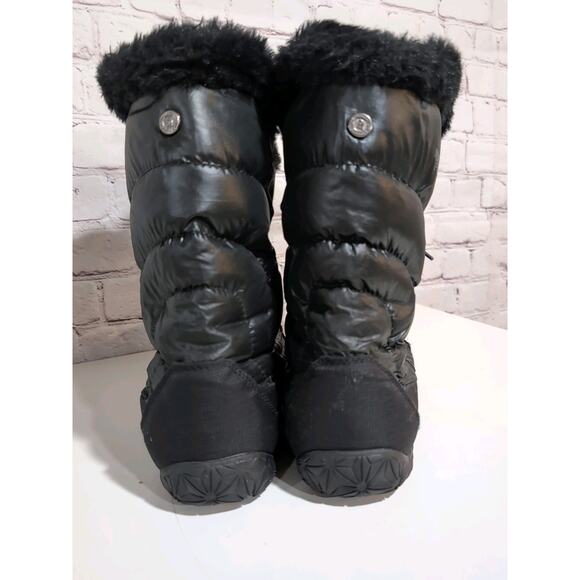 The North Face Appy Women's Boots Black Quilted Puffer Winter Goose Down Size 11 - Picture 5 of 16